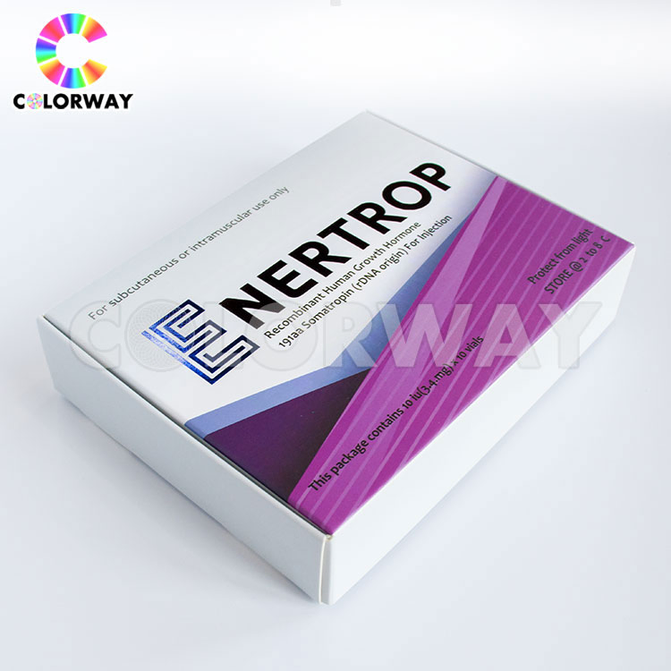 Caja de cartón corrugado para perfumes y cosméticos con estampado en caliente de holograma dorado y plateado, offset UV personalizado, con inserto de papel y ventana de PVC