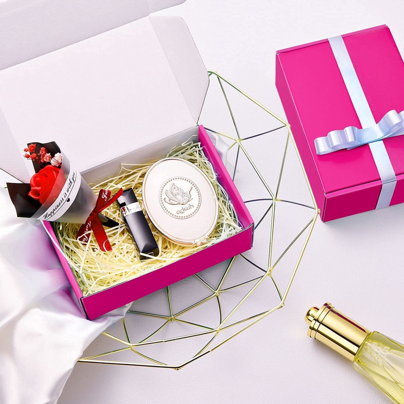 Caja de embalaje personalizada para pestañas rosas de maquillaje para cosméticos
