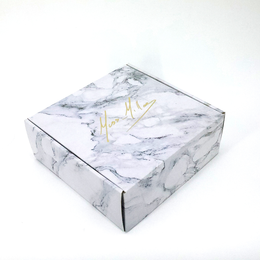Nuevo Precio de Fábrica de Material Personalizado Caja de Cartón Corrugado Negra E Flute para Embalaje de Productos