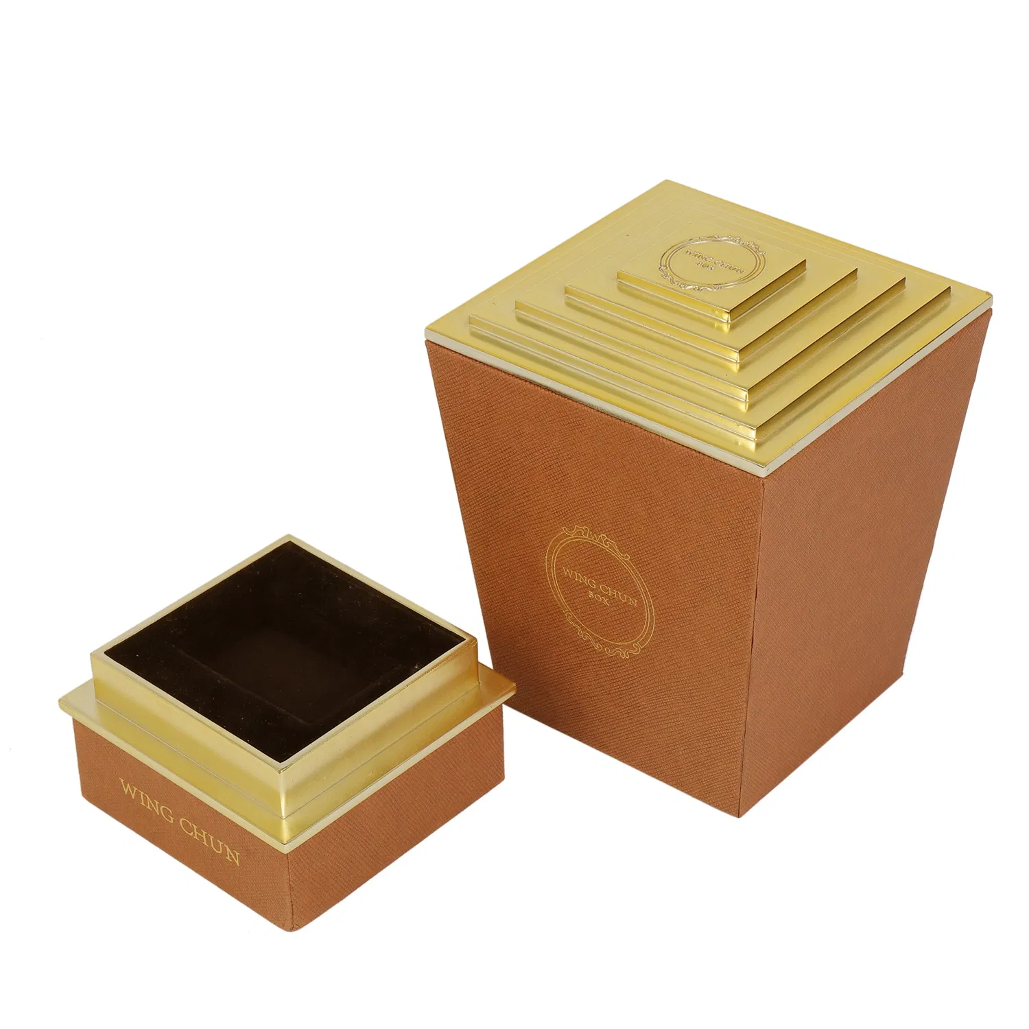 Caja de embalaje de cartón plegable para productos, calendario de adviento de perfume, caja de regalo de joyería de lujo personalizada con ventana redonda magnética