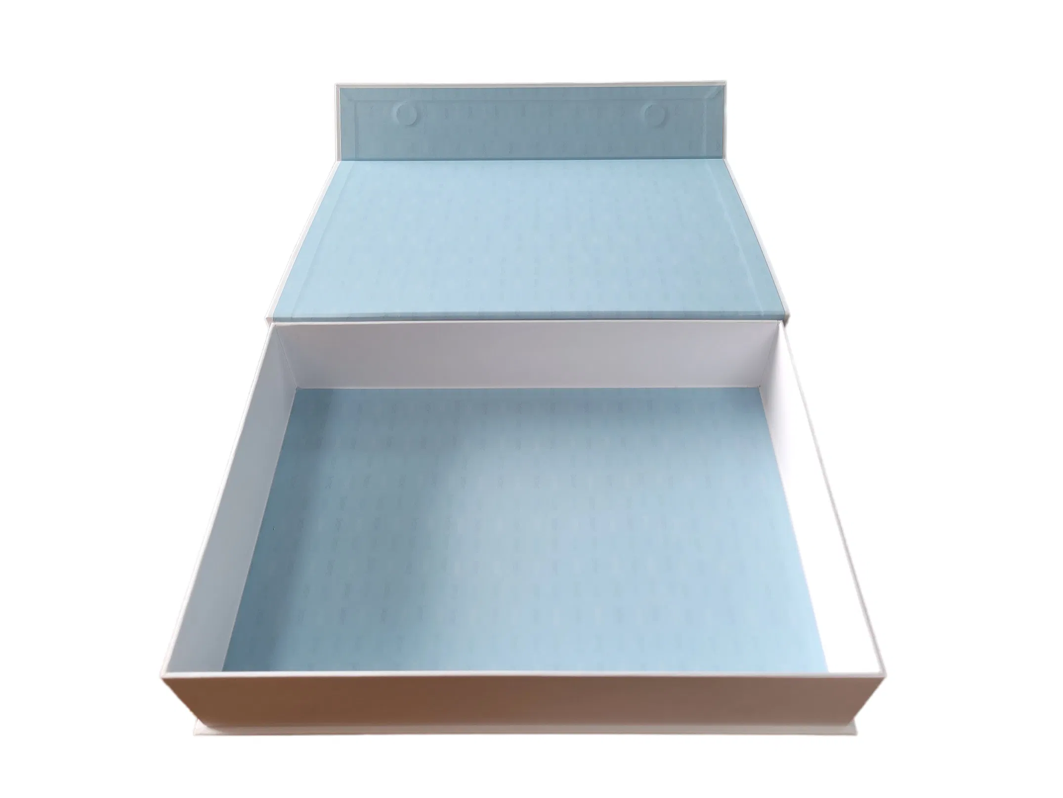 Caja de embalaje personalizada a granel de fábrica, caja de regalo plegable de cosméticos, caja de cartón negra y blanca, cartón plegable