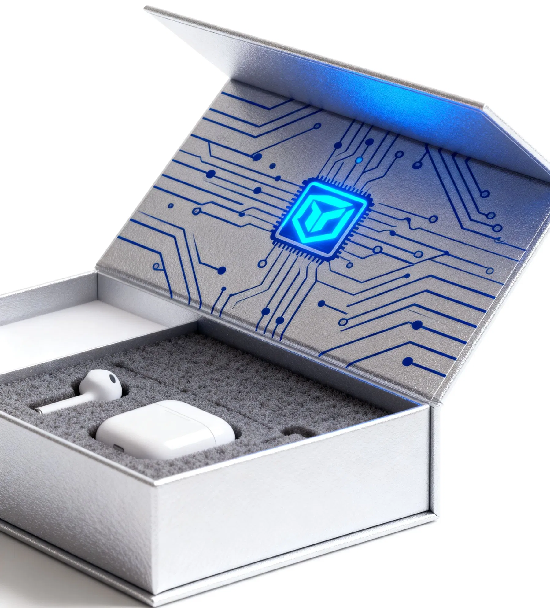 Productos electrónicos de papel embalaje magnético regalo caja de alta gama personalización