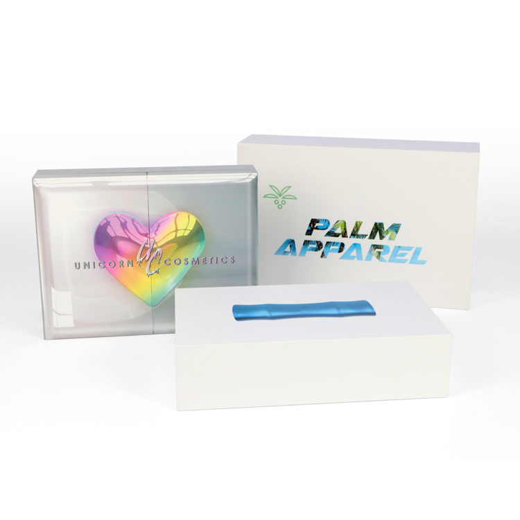Caja de embalaje rígida blanca plegable de regalo Firstsail, tipo clamshell, para almacenamiento de productos cosméticos, ropa, zapatos y productos electrónicos inteligentes