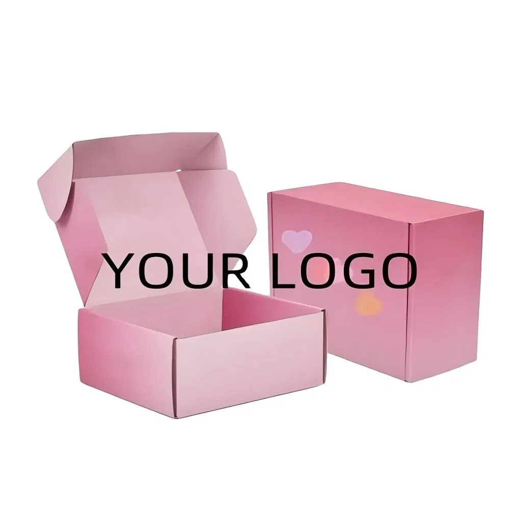 Cajas de envío de cartón corrugado impreso en color personalizado para zapatos, camisetas y ropa
