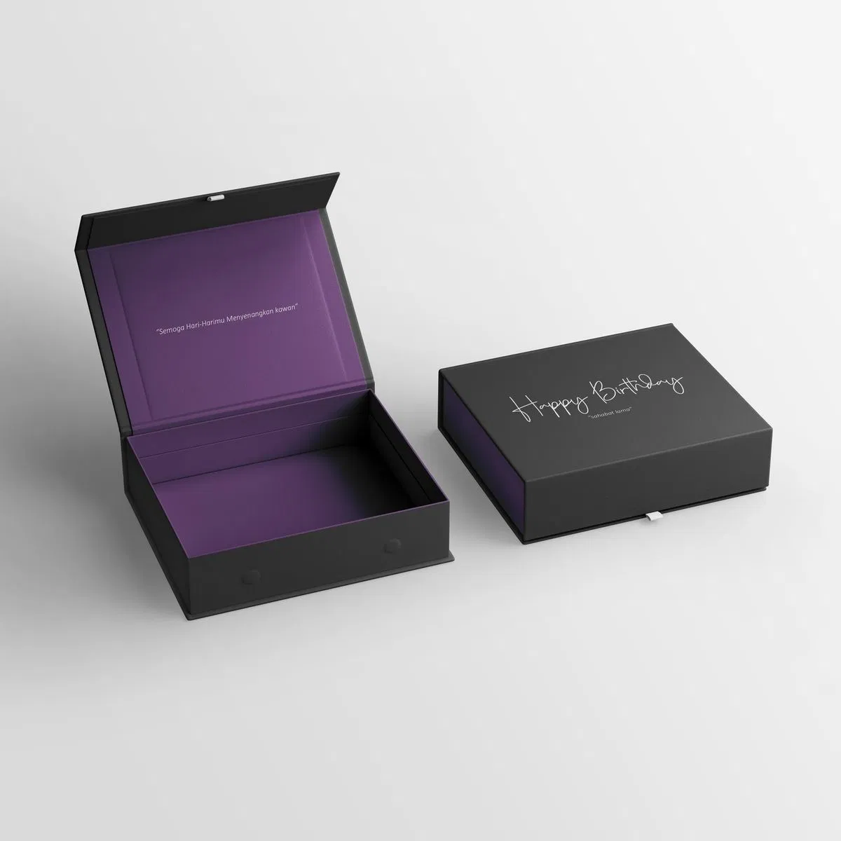 Nueva carpeta de lujo personalizada con logo, caja de embalaje de papel magnético para regalos de boda y joyería
