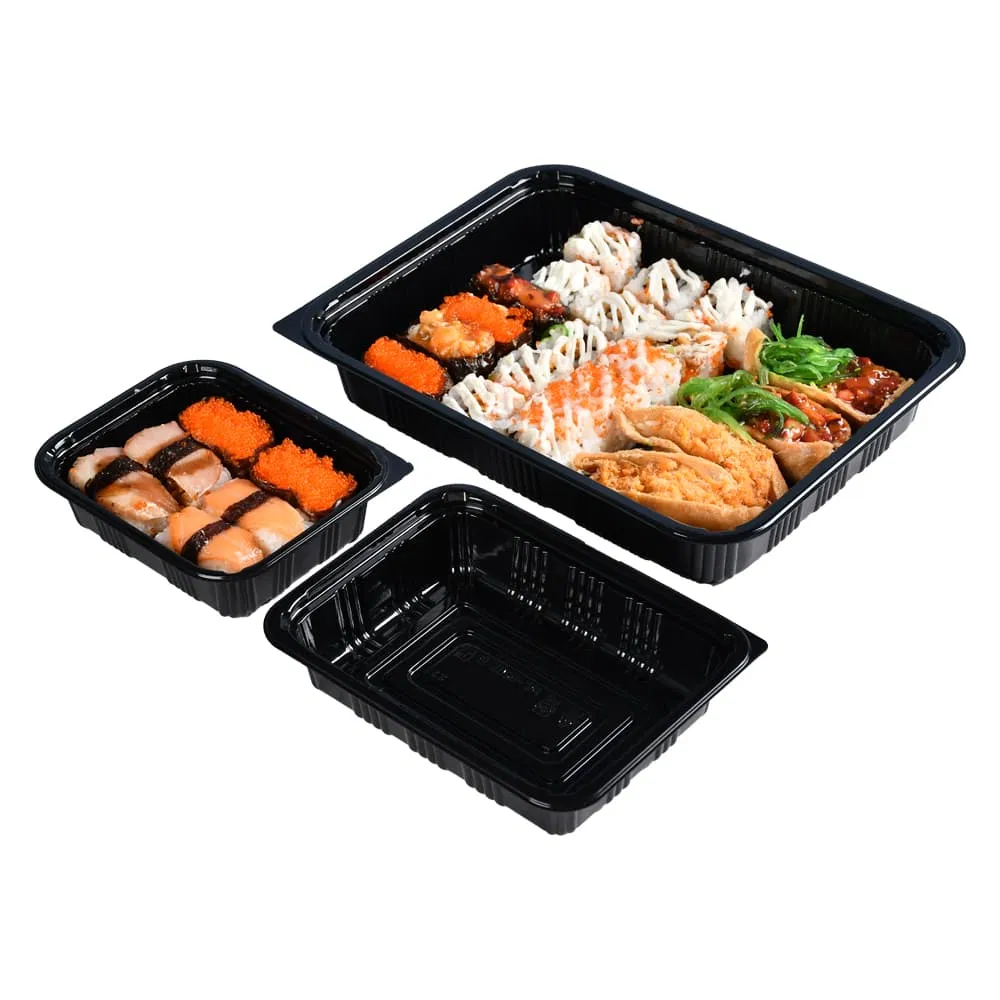 Contenedor de comida desechable de plástico ecológico para llevar al por mayor, envase desechable para microondas, caja de almuerzo para llevar