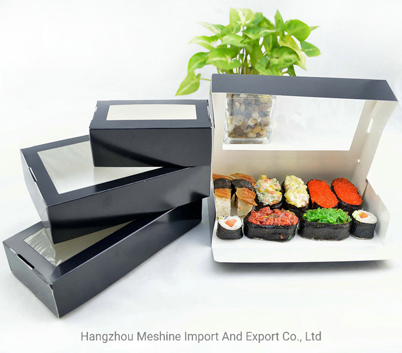 Caja de sushi de papel desechable personalizada para llevar