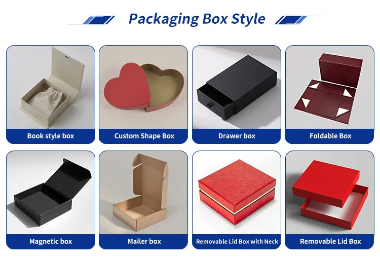 Caja de extremo reverso personalizada para cosméticos especiales