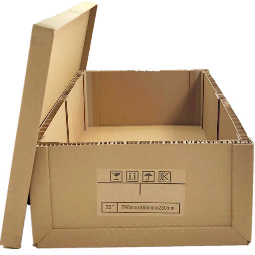 Fabricante de cajas de cartón de papel en panal duraderas para entrega y embalaje industrial