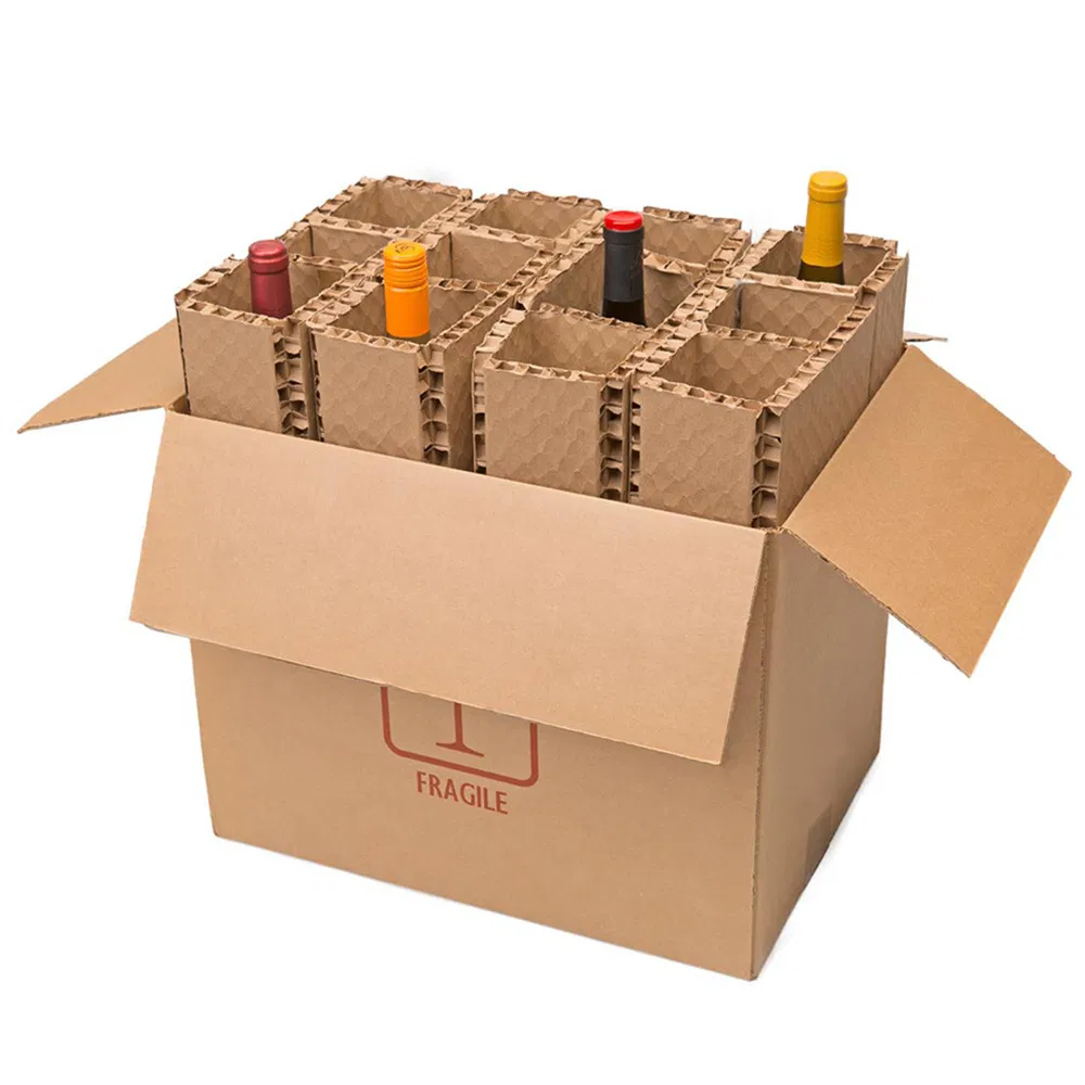 Caja de cartón corrugado marrón personalizada al por mayor para envíos, mudanzas y almacenes, embalaje asequible