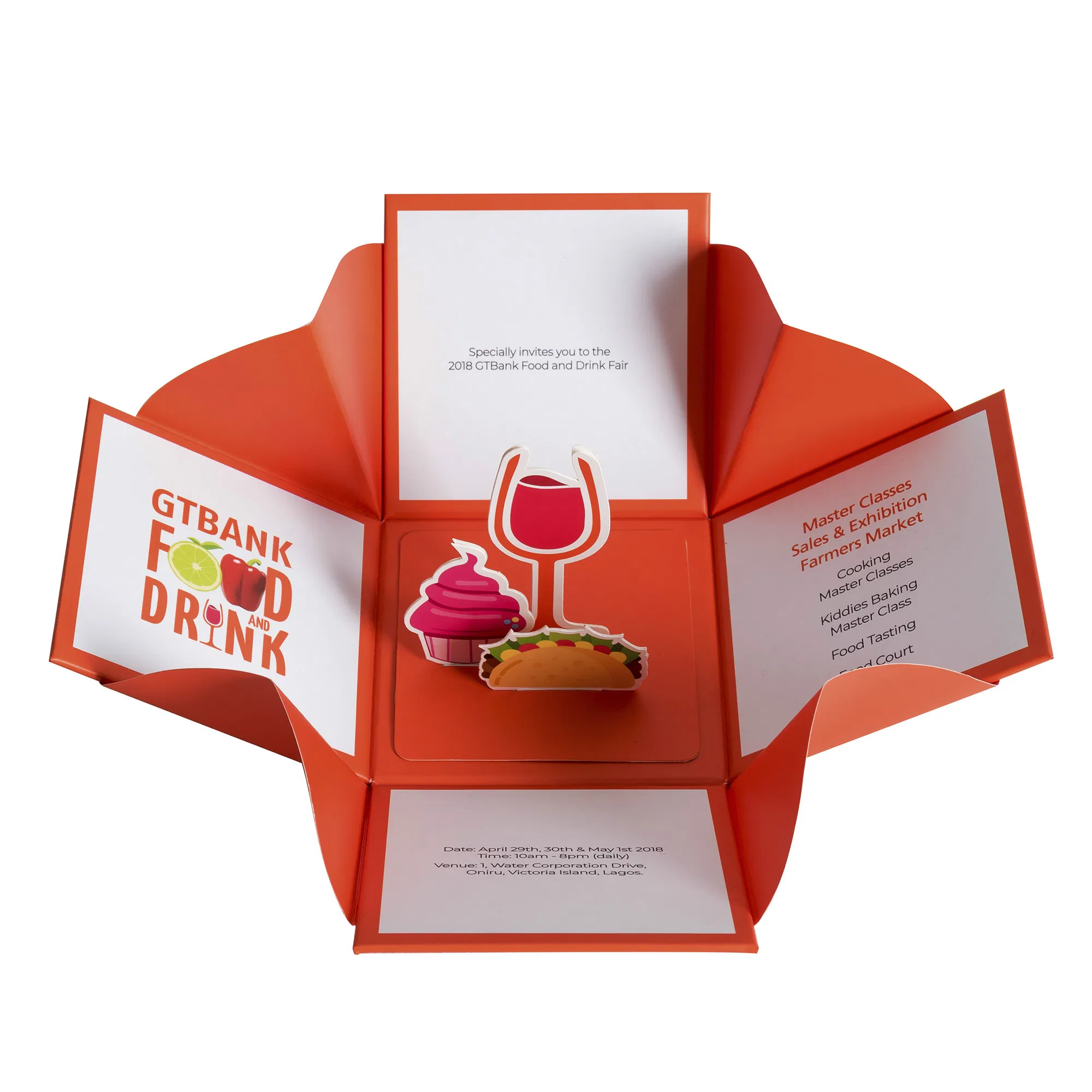 Caja de embalaje de regalo de cartón impresa personalizada colapsada