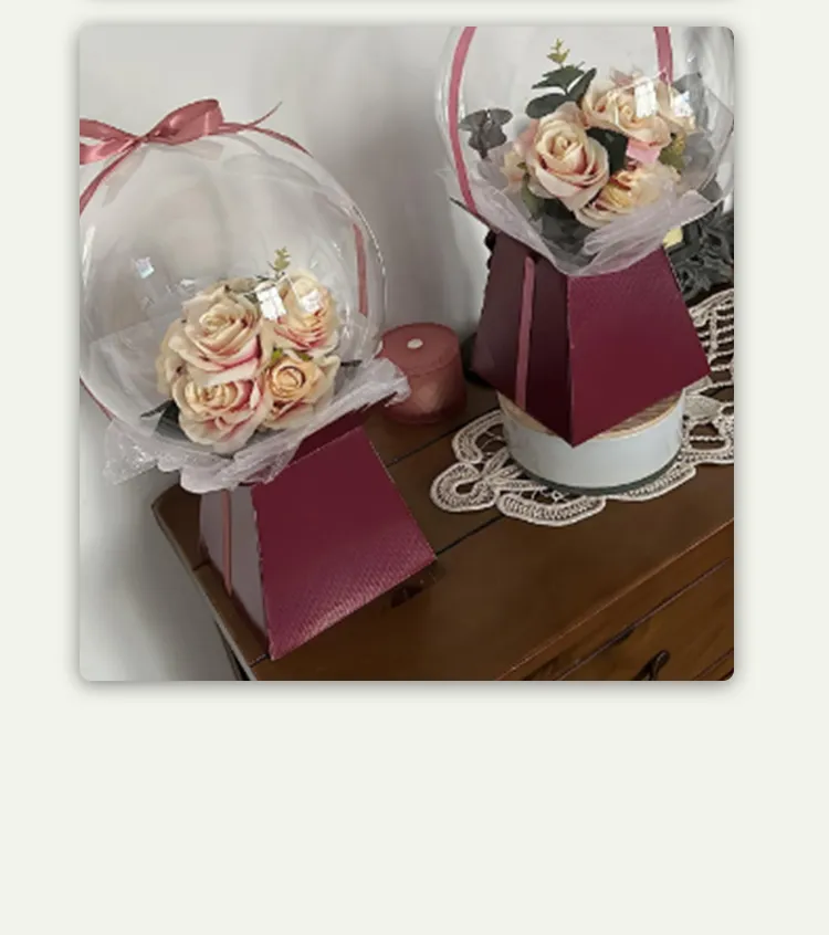 Caja decorativa para floristería