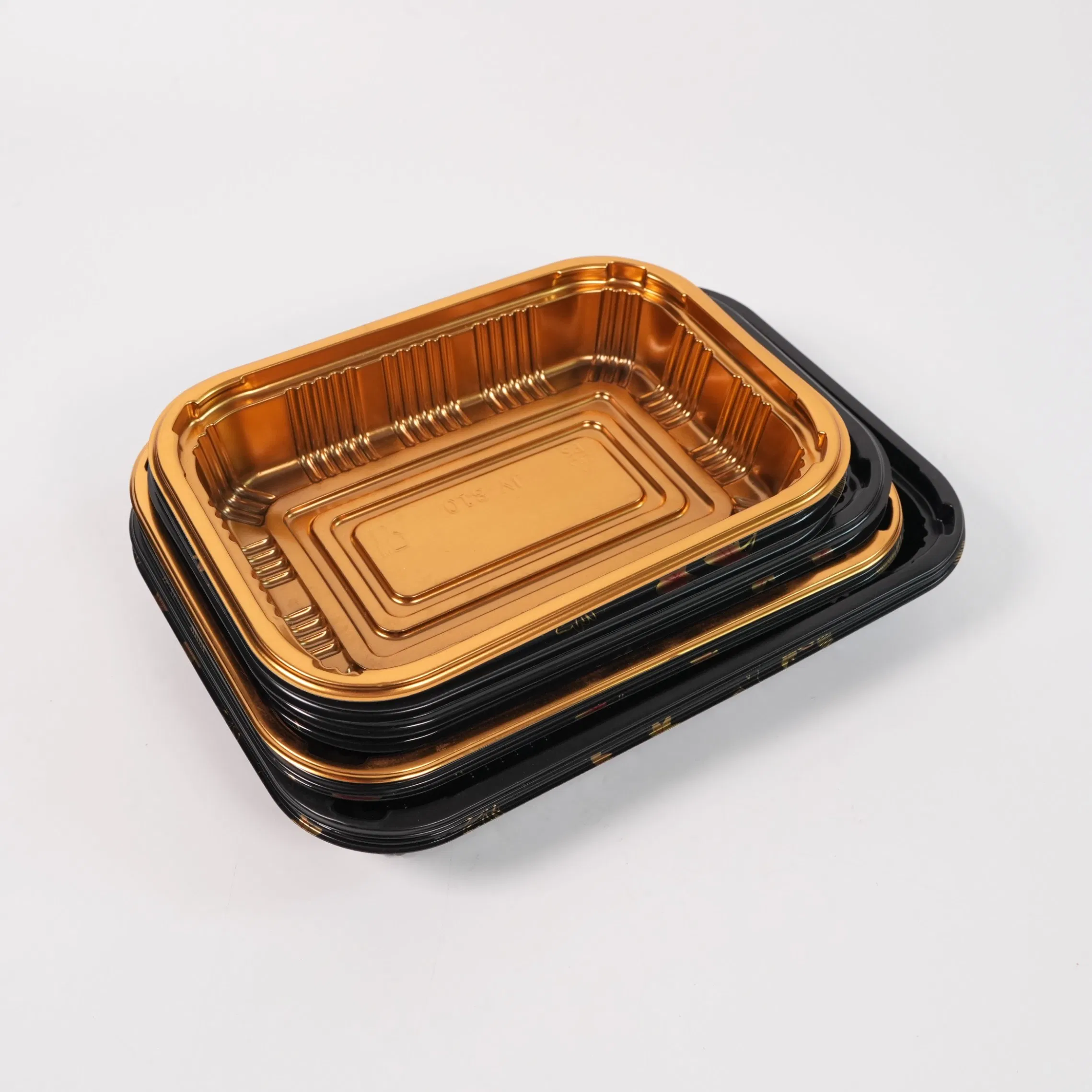 Caja de embalaje de plástico desechable al por mayor para pasteles, sushi y comida para llevar