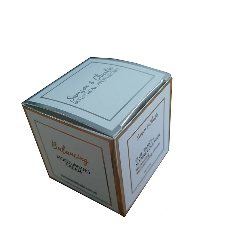 Caja de cartón cosmética impresa con logo personalizado para el embalaje de productos de cuidado de la piel, caja de papel para envases de botellas de perfume