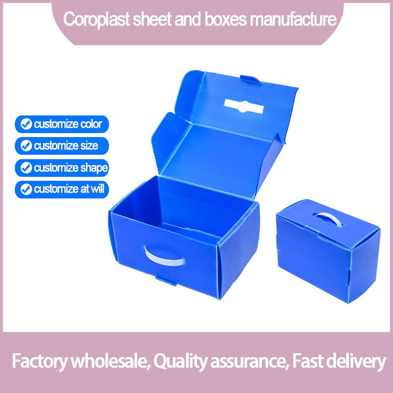 Caja de plástico fluted ligera e impermeable para el embalaje de piezas industriales