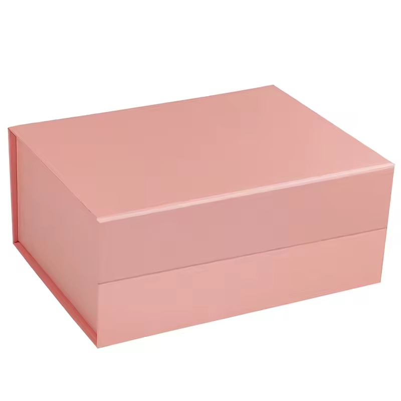 Caja de regalo rígida plegable de alta gama, colapsable, plana, con impresión de logotipo a dos caras para empaquetado de perfume, artes y manualidades