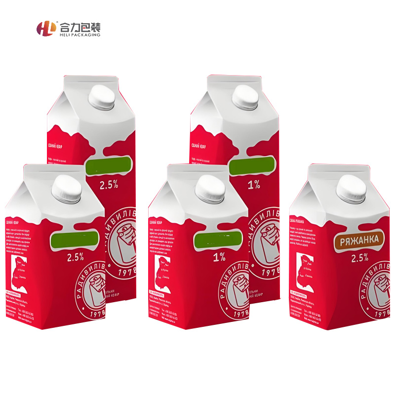 Cajas de cartón de tapa a dos aguas personalizadas premium para productos de embalaje de alimentos, envases para bebidas líquidas y lácteos
