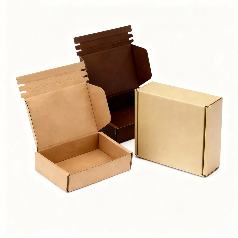 Caja de cartón kraft marrón para embalaje industrial