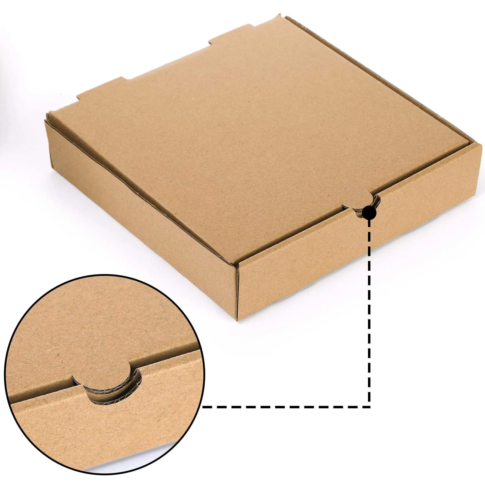Caja de pizza reutilizable impresa personalizada al por mayor de 6-18 pulgadas para usos industriales