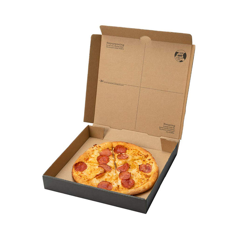 Caja de pizza reutilizable impresa personalizada al por mayor de 6-18 pulgadas para usos industriales