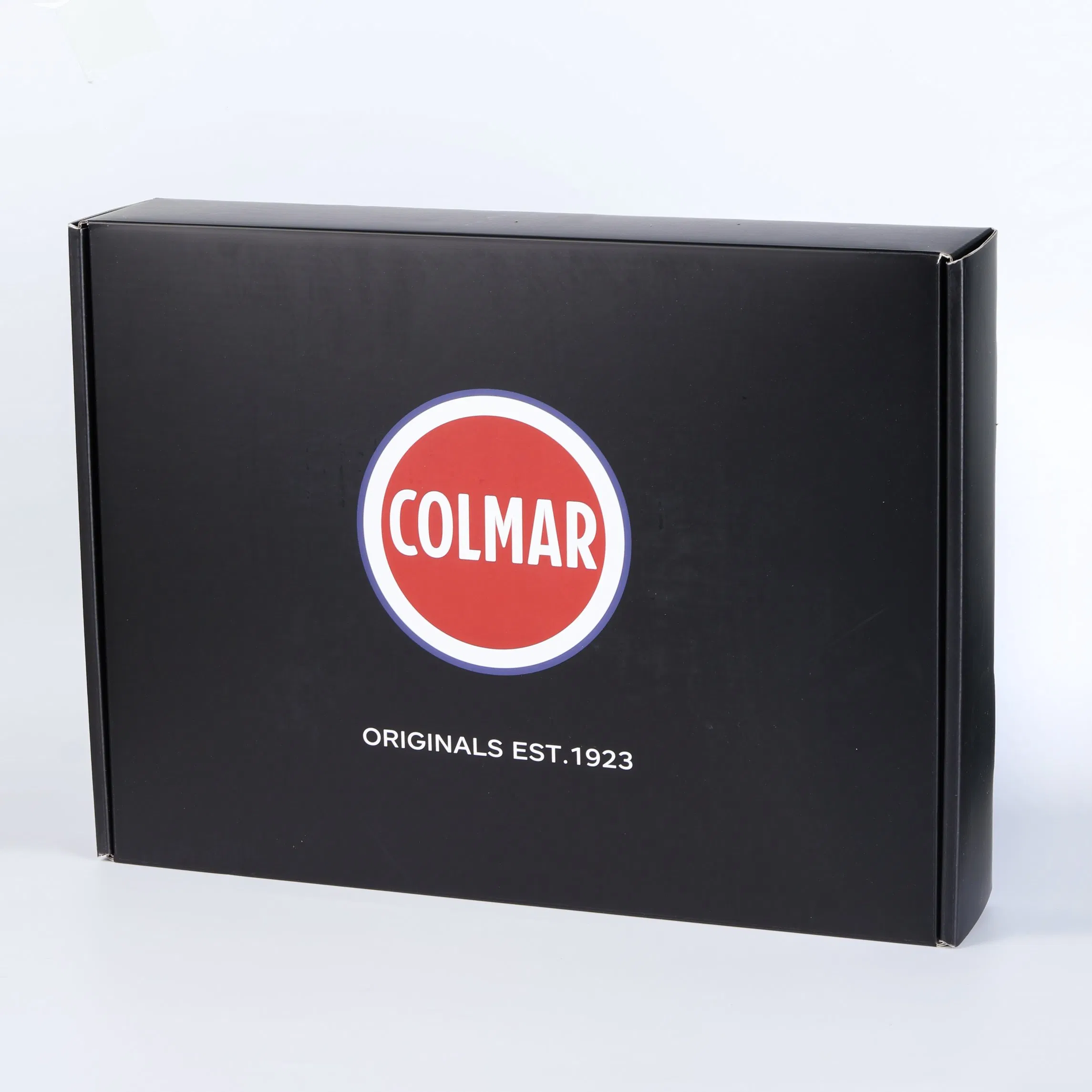 Caja de embalaje de cartón corrugado plegable de color negro al por mayor de Guangdong para envío, caja de regalo, embalaje de regalo