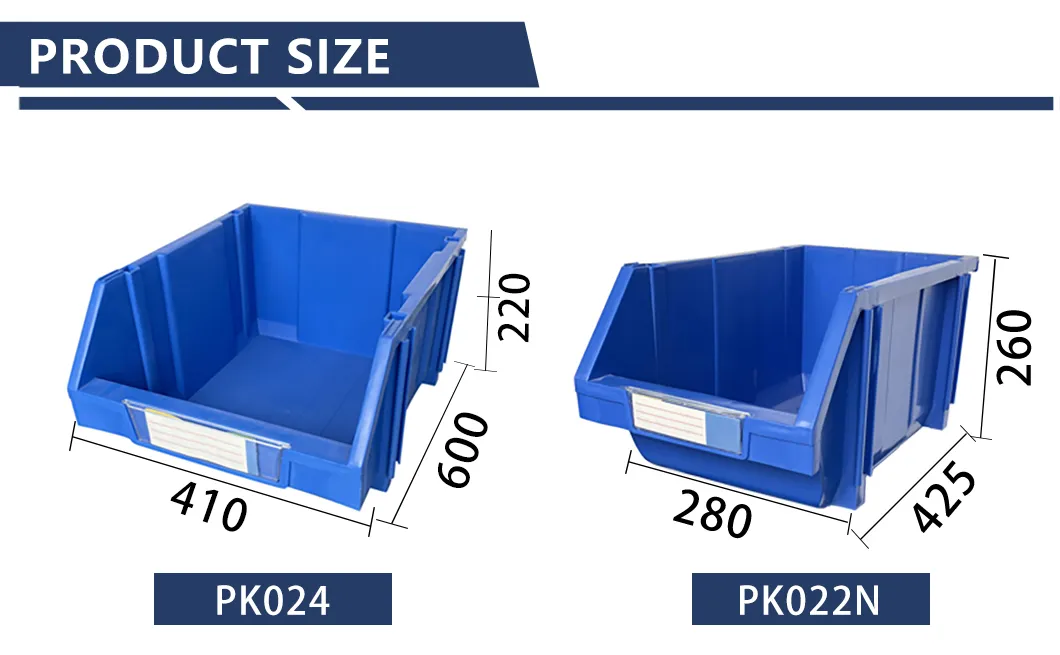 Caja de accesorios apilable industrial