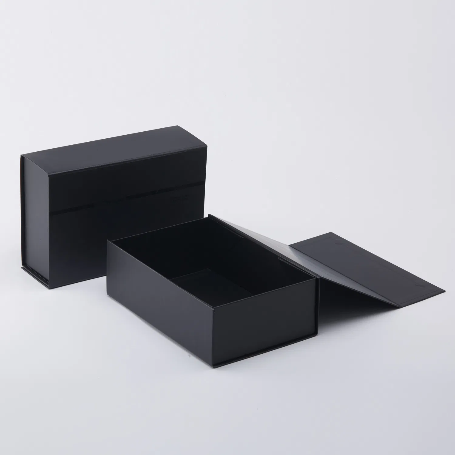 Caja de embalaje personalizada a granel de fábrica, caja de regalo plegable de cosméticos, caja de cartón negra y blanca, cartón plegable