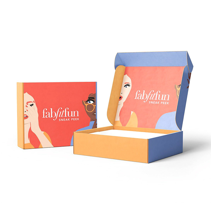 Cajas de embalaje de ropa de maquillaje personalizadas con tamaño y logo, caja de correo cosmético corrugado negra y rosa de doble impresión