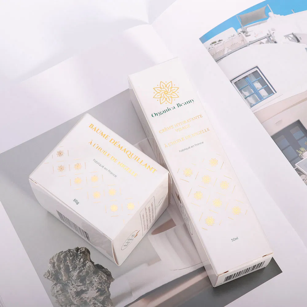 Caja de embalaje cosmético personalizada con estampado, fácil de limpiar y resistente a pliegues
