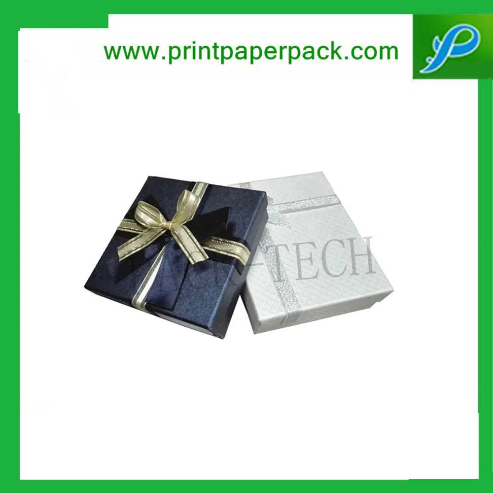 Caja rígida de embalaje impresa personalizada y tapa personalizable, exquisita caja de regalo para joyas