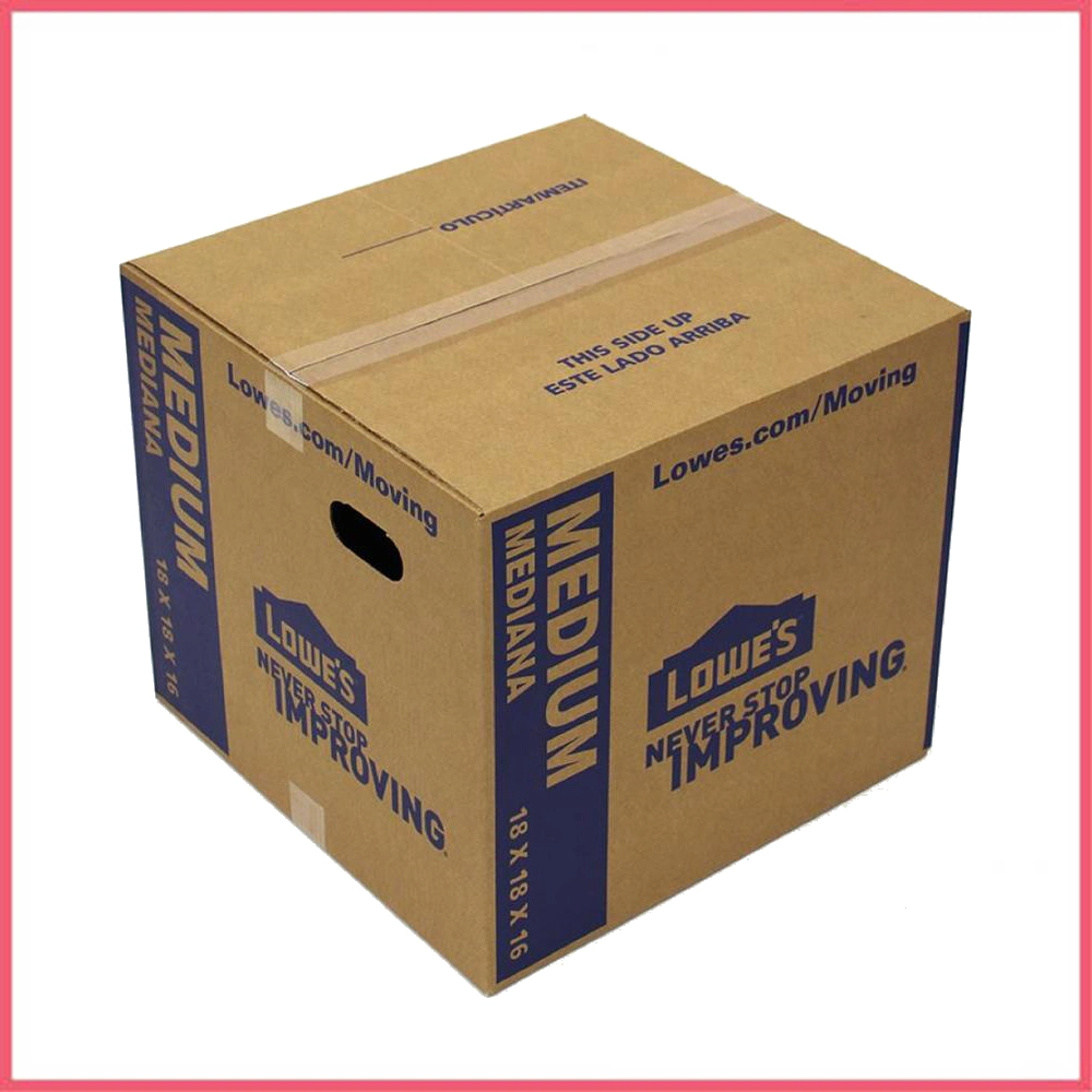 Caja de cartón corrugado grande personalizada blanca marrón para vino, ropa, agua, mariscos congelados, carne, zapatos, transporte, mudanza, envío, entrega, embalaje
