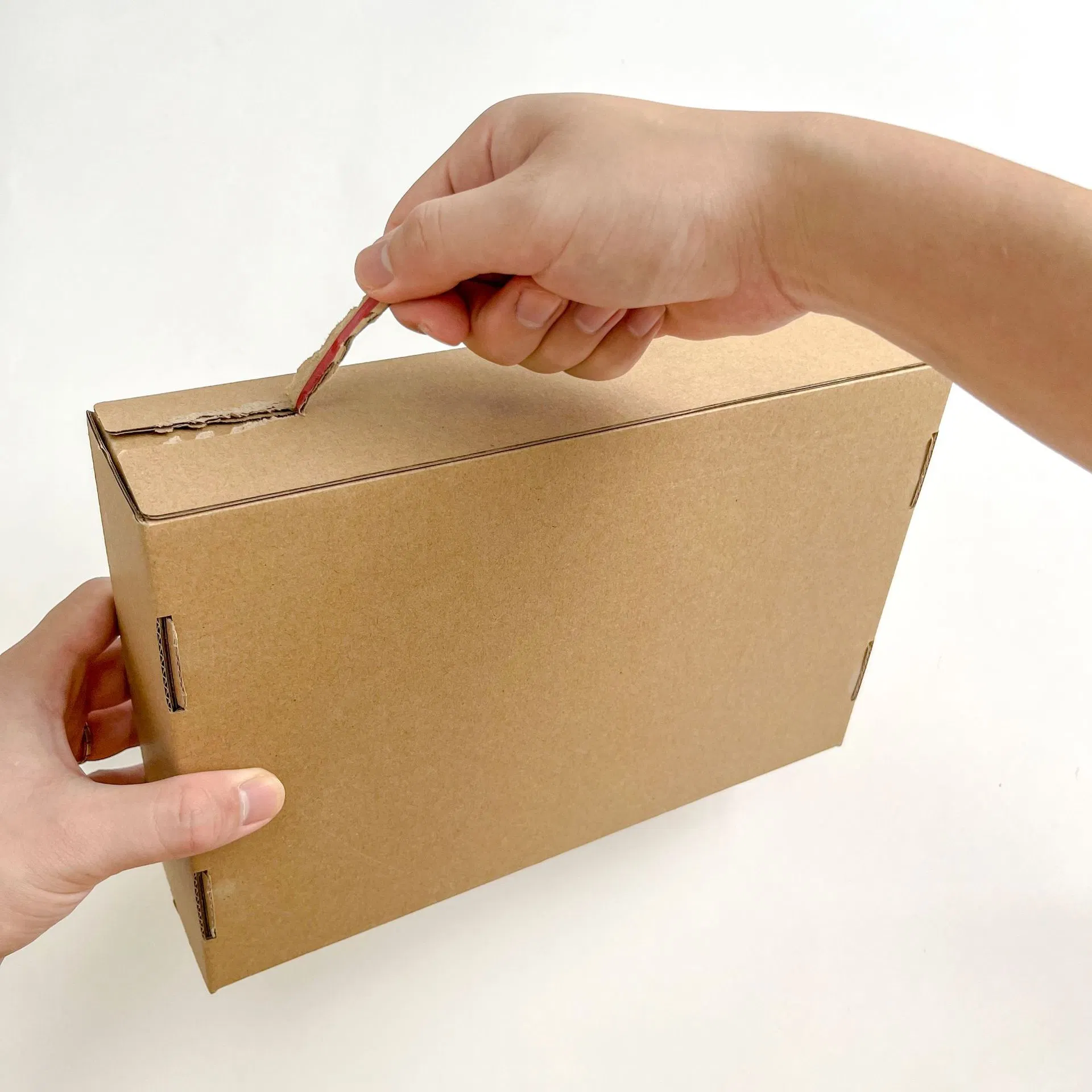 Caja de envío y embalaje de producto reciclable con logotipo personalizado, caja de correo con cierre autoadhesivo para comercio electrónico al por mayor