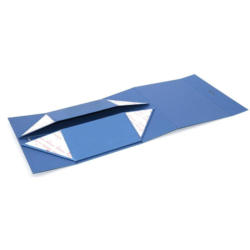 Caja de cartón plegable azul para productos de cuidado de la piel y lociones de vacaciones
