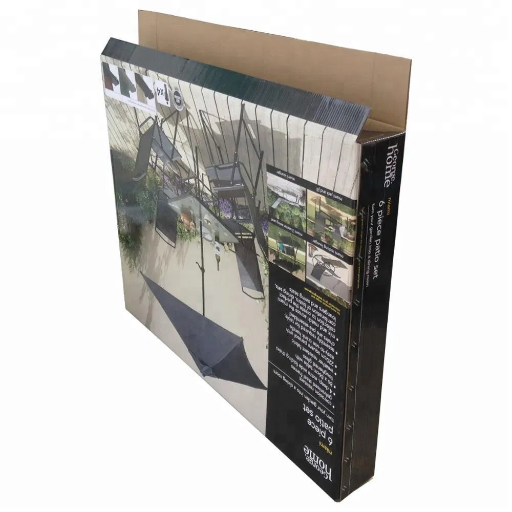Caja de cartón corrugado blanca y marrón personalizada grande impresa para alimentos, zapatos, comercio electrónico, mudanzas, envío, entrega y embalaje