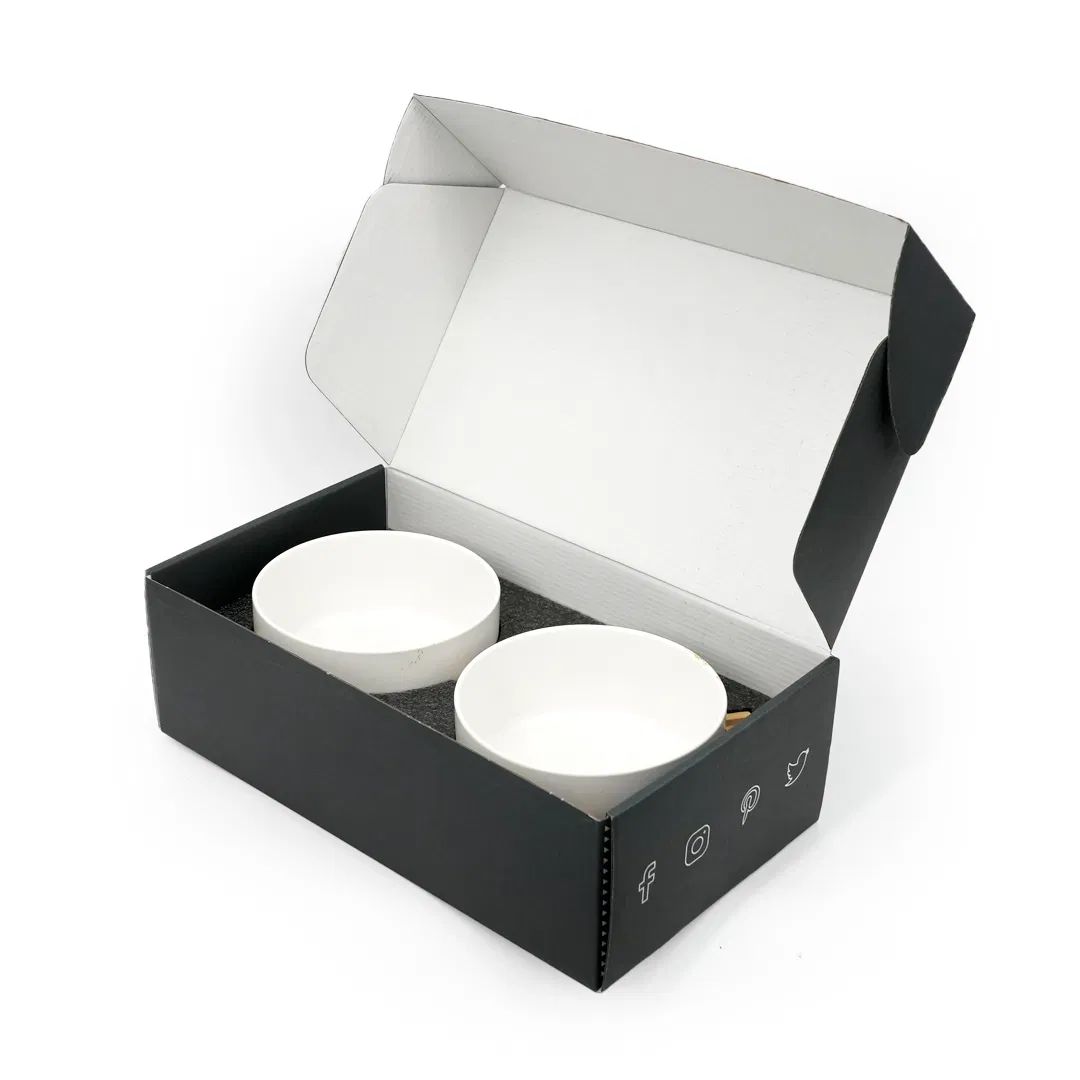 Caja de envío para vajilla de cartón corrugado B Flute de alta resistencia con tira de desgarre 3mm