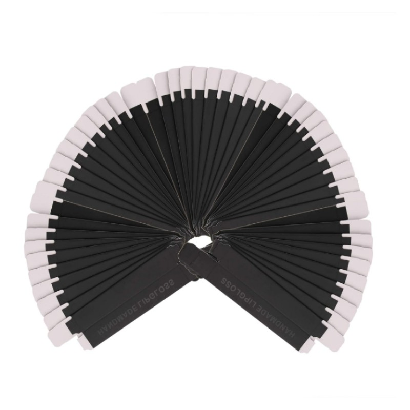 Caja de embalaje de brillo labial negra reutilizable y plegable para pequeños regalos