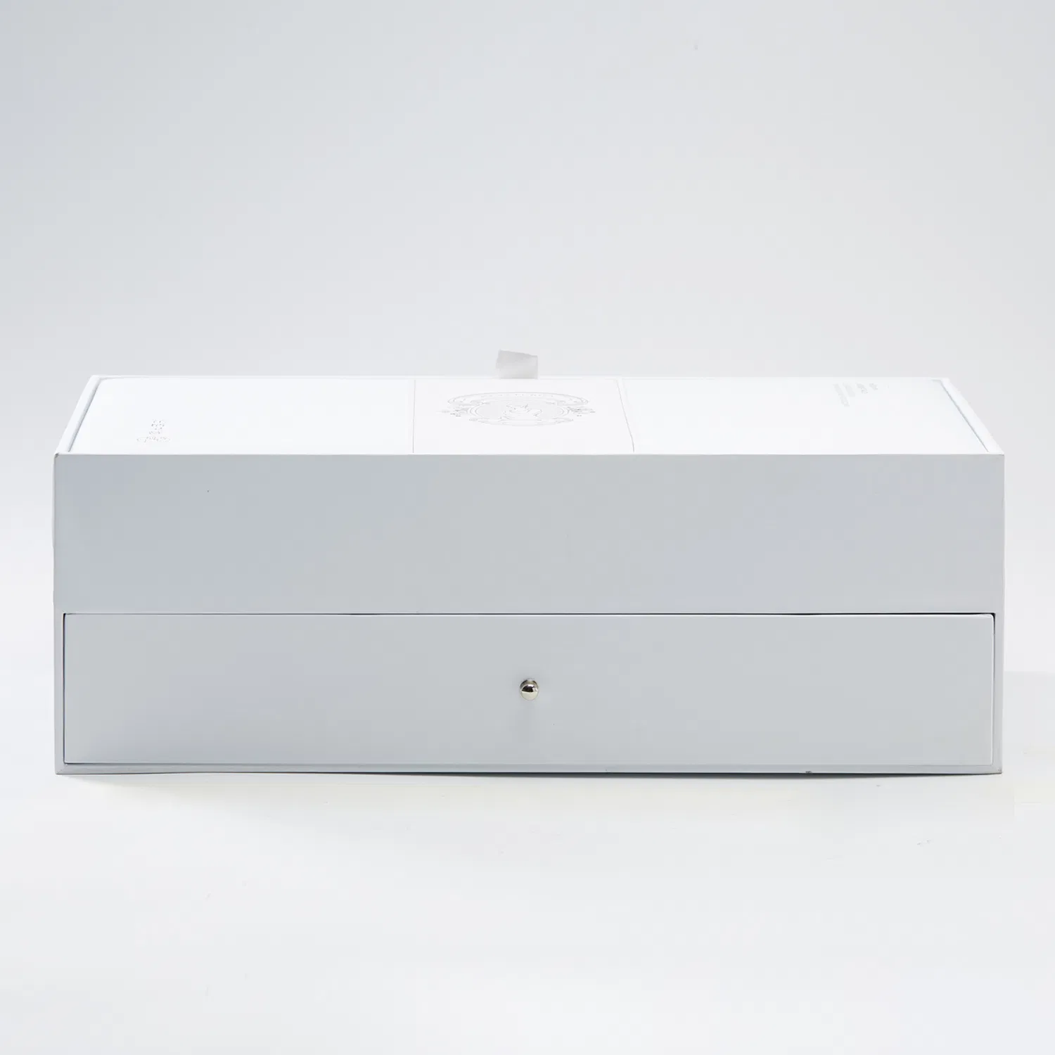 Caja de regalo blanca de papel artístico a precio de fábrica con espuma EVA y caja de cartón corrugado montada