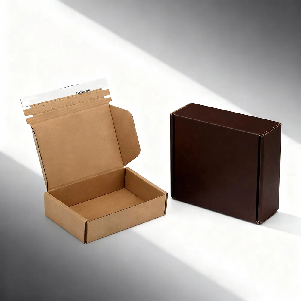 Caja de cartón kraft marrón para embalaje industrial