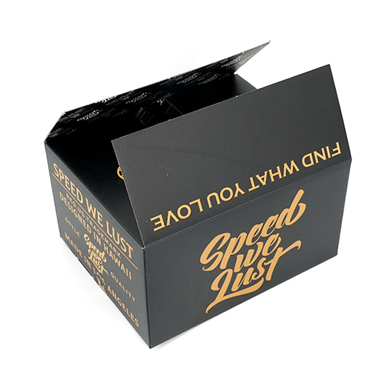 Caja de cartón kraft corrugado impresa a medida para transporte, envío, entrega y embalaje