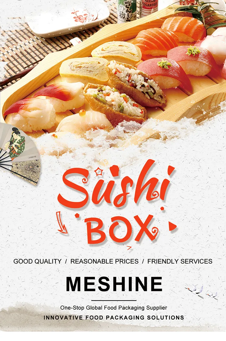 Caja de sushi de papel