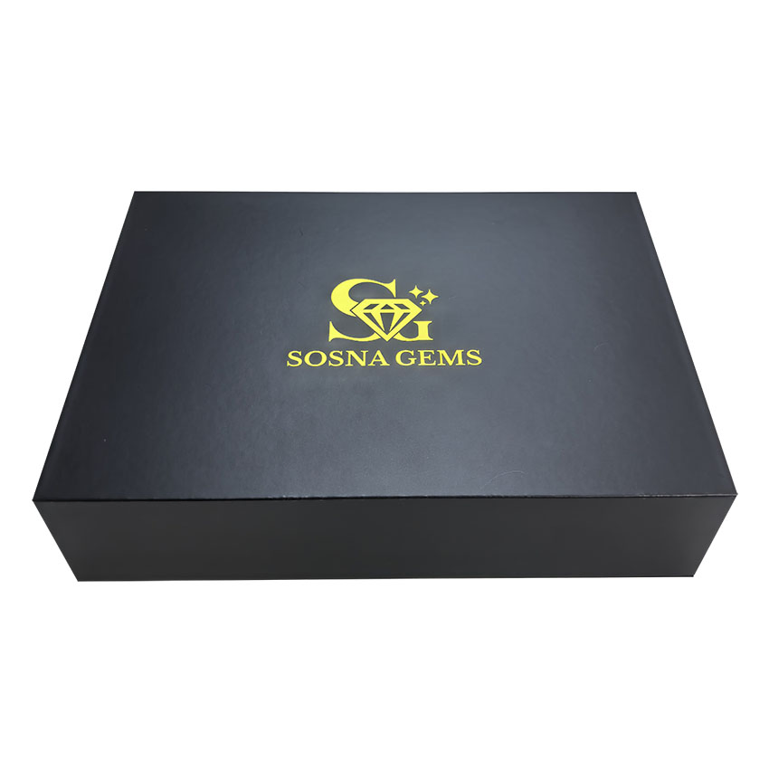 Caja rígida de papel de lujo personalizada con impresión de logo dorado, cajas de regalo magnéticas con inserto de espuma EVA