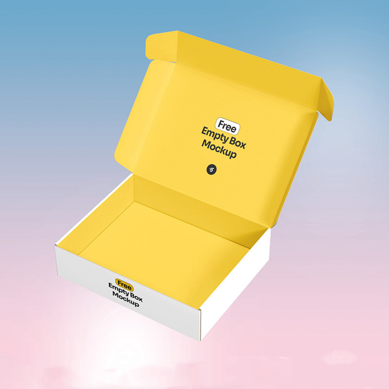 Caja de embalaje de papel corrugado rectangular para envío de zapatos impresos con logotipo reciclable personalizado