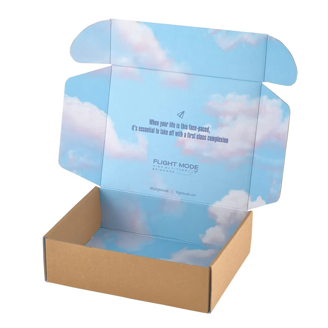Caja de papel de envío negra