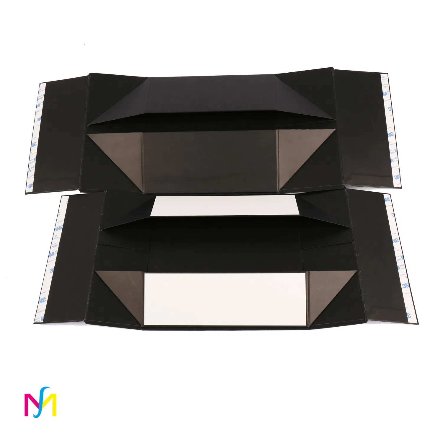 Caja de embalaje de cartón rígido plegable personalizada para maquillaje con diseño impreso elegante