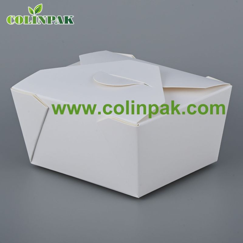 Caja de Kraft bio personalizada ecológica para empaquetado sostenible de alimentos para llevar