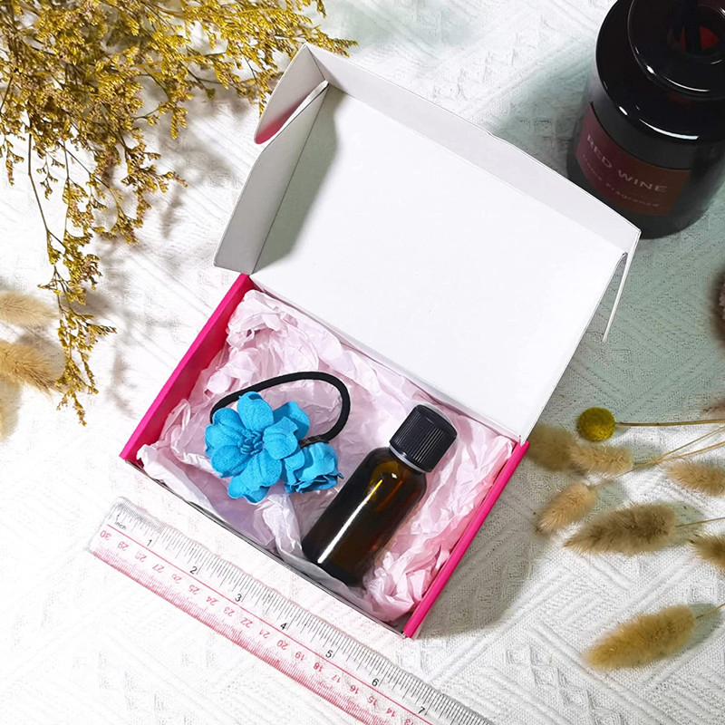 Caja de embalaje personalizada para pestañas rosas de maquillaje para cosméticos