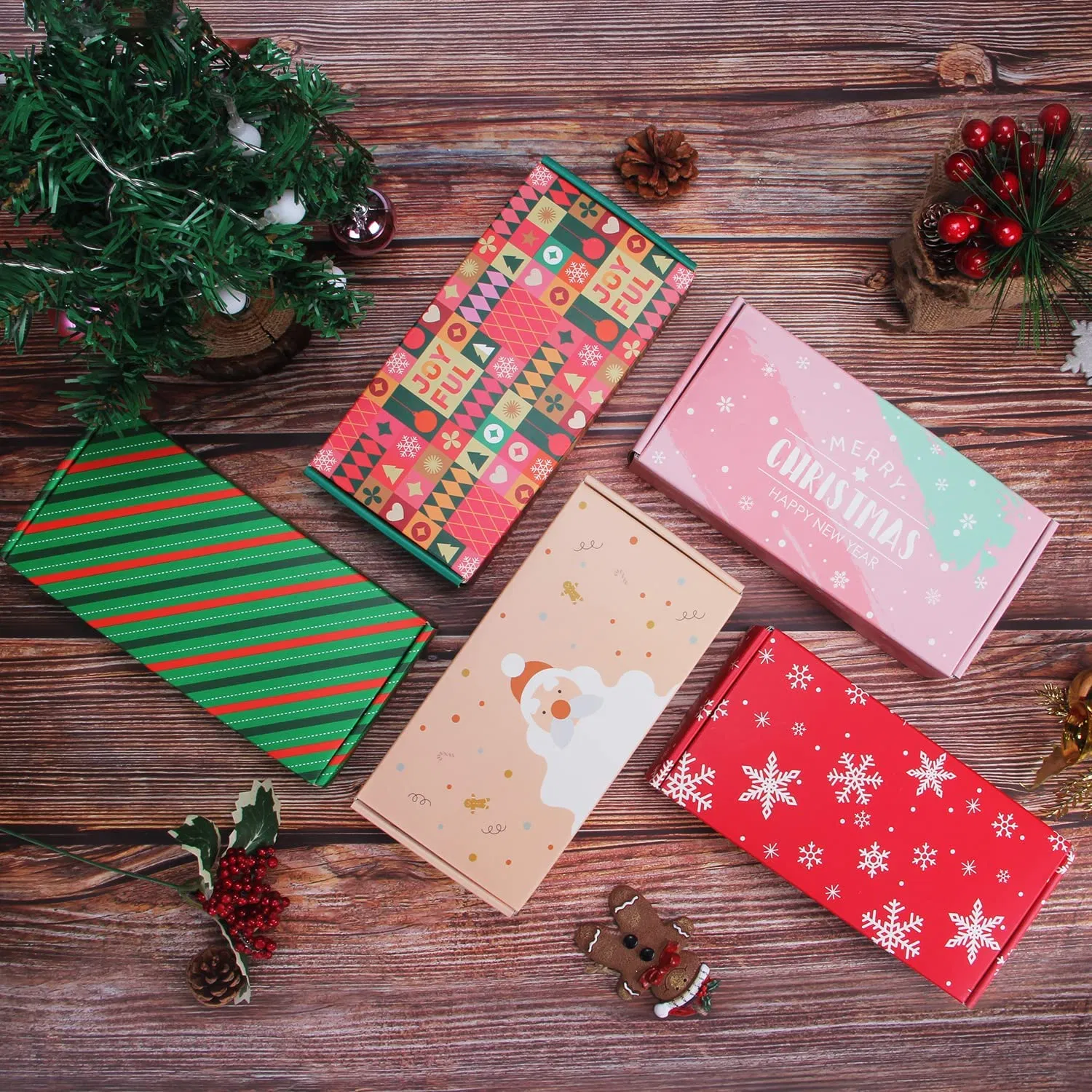 Fpg Entrega Rápida Personalizada de Cajas de Cartón con Tu Logo para Envolver Regalos de Navidad / Regalos de Cumpleaños para Zapatos y Ropa