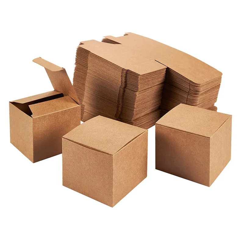 Cajas de embalaje de papel kraft ecológicas y económicas al por mayor para jabón