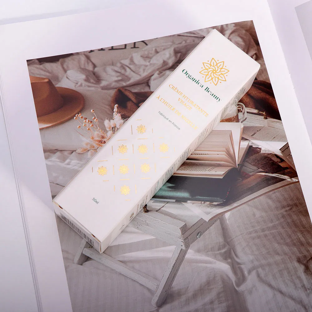Caja de embalaje cosmético personalizada con estampado, fácil de limpiar y resistente a pliegues