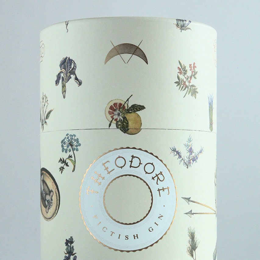 Tubo de papel reciclado para embalaje de botellas de vino personalizadas en cartón rígido